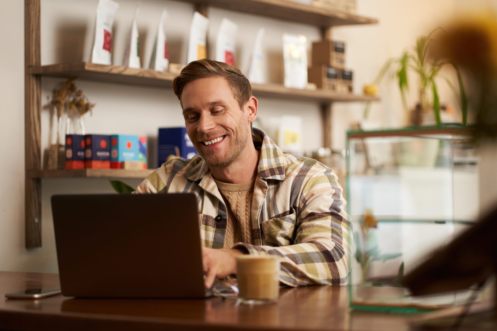 Confident business owner